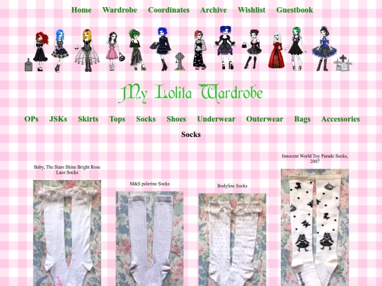 Wardrobe Pages/socks screenshot
