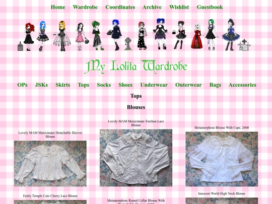 Wardrobe Pages/tops screenshot