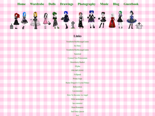 links screenshot