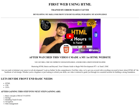 HTML JOURNEY screenshot