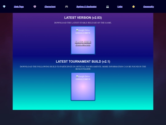 links screenshot