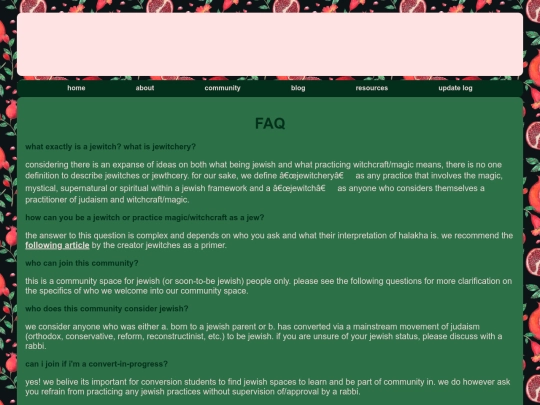 faq screenshot