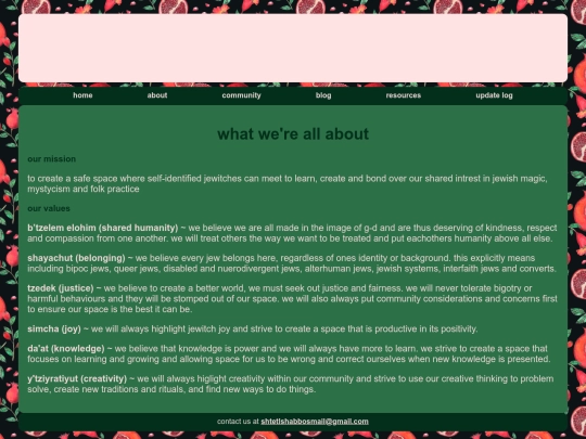 ourmissionandvalues screenshot
