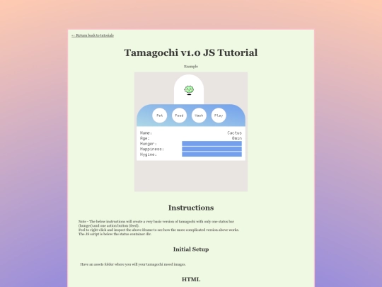 tutorials/tamagochi-tutorial screenshot