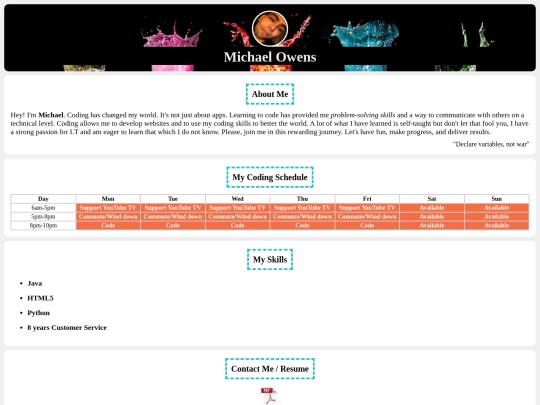 index screenshot