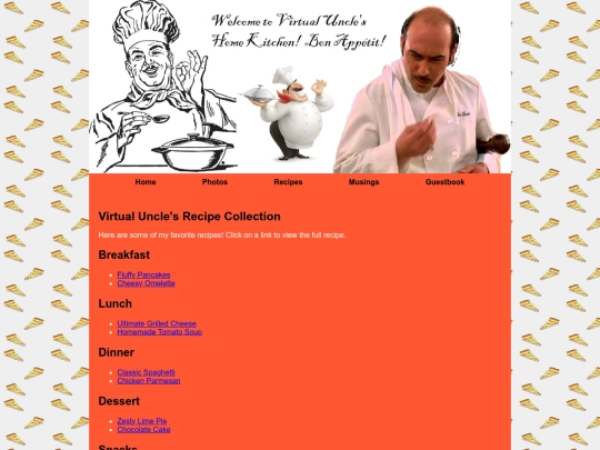 recipes screenshot