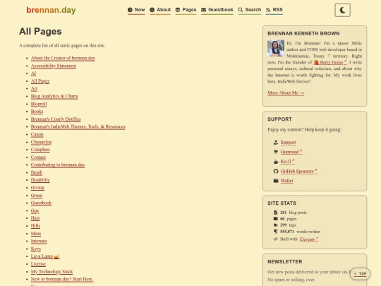 pages screenshot