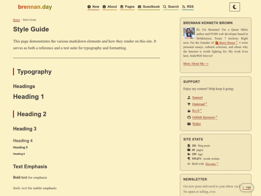 style screenshot