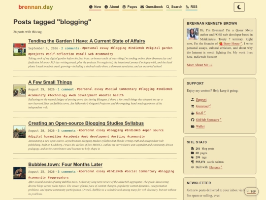 tag/blogging screenshot
