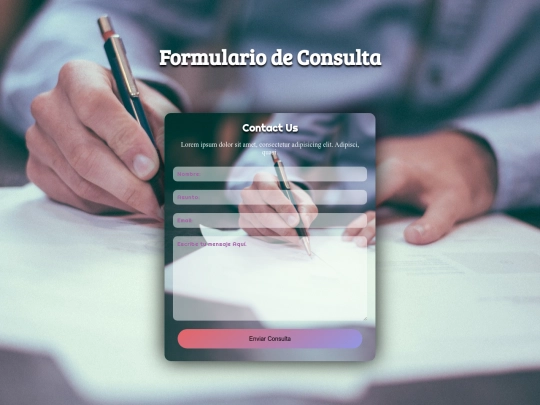 Formulario-consulta screenshot