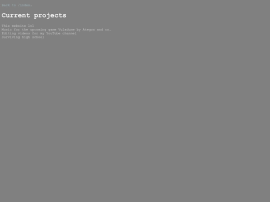 projects screenshot