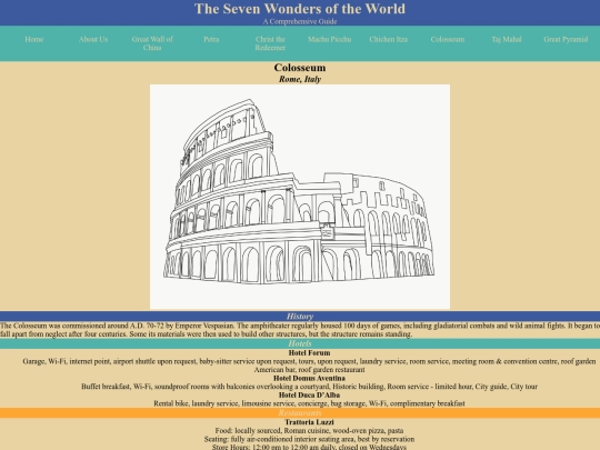html/colosseum screenshot