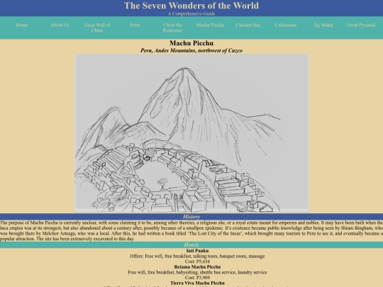html/machu screenshot