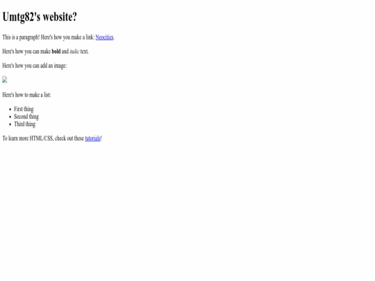 index screenshot