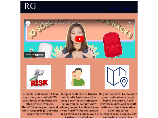 blog screenshot