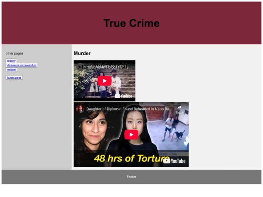 truecrimepage screenshot