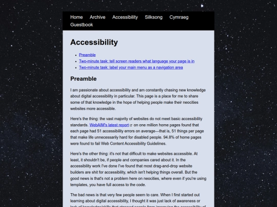 accessibility screenshot