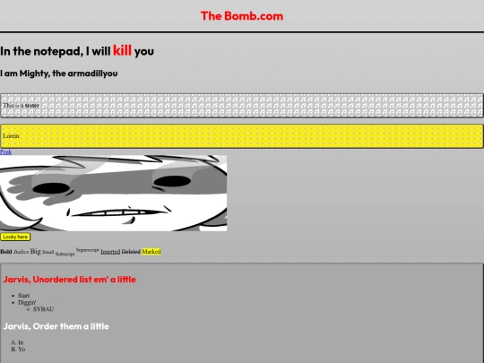test screenshot
