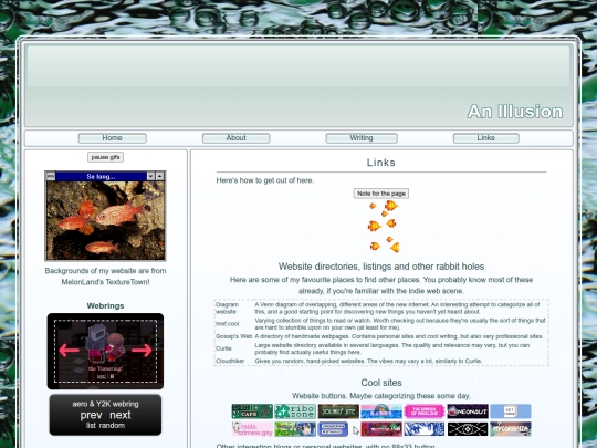 links screenshot
