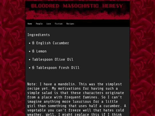 recipes/christabel screenshot