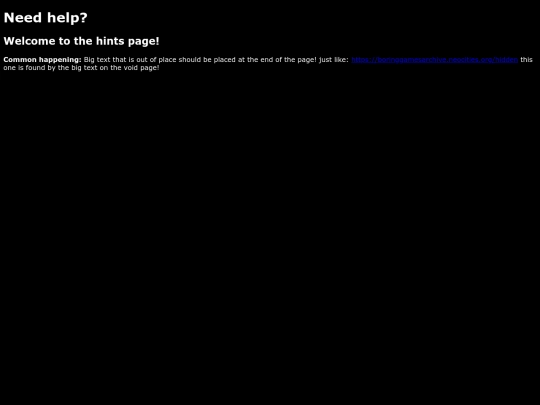 hints screenshot