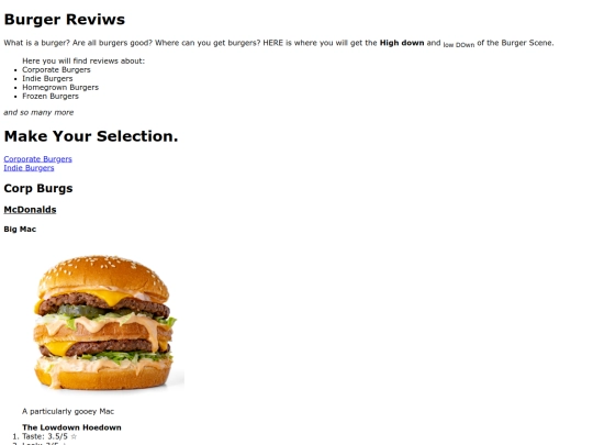 burgreviews screenshot