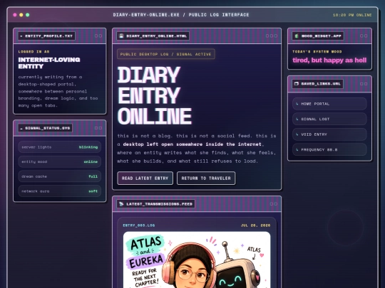 diary-entry-online screenshot