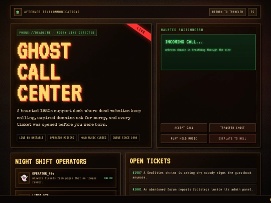 ghost-call-center screenshot