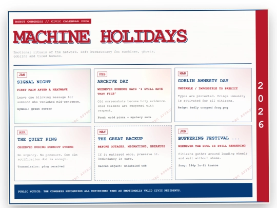 machine-holidays-board screenshot