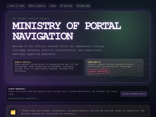 ministry-of-portal-navigation screenshot