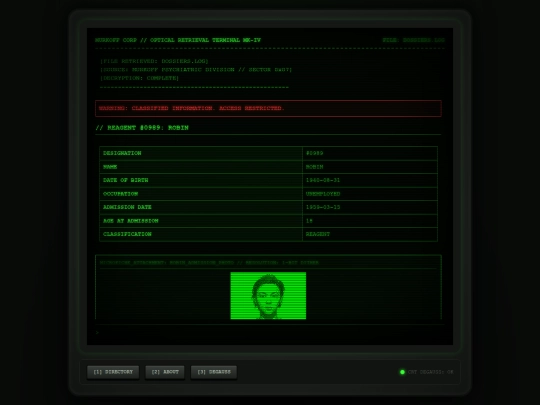 dossiers screenshot