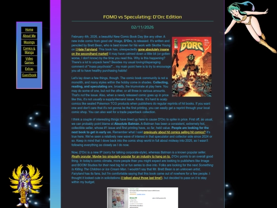 comics/dorc screenshot