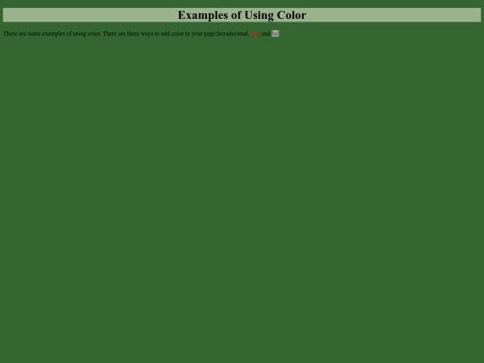 colors screenshot