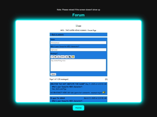 forum screenshot