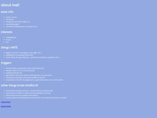 aboutme screenshot
