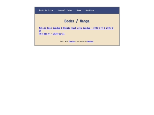 journal/books screenshot