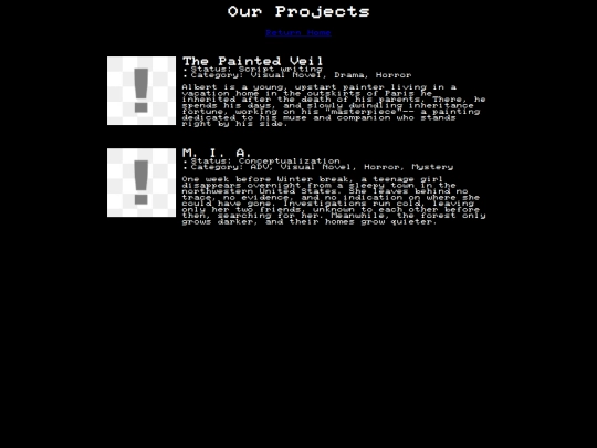 projects screenshot