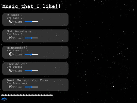 musicpage/music screenshot