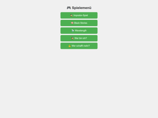 spielemenue-5-spiele-final screenshot
