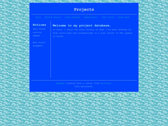 projects screenshot