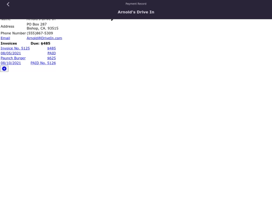 fakeData/customers/ArnoldsDriveIn screenshot