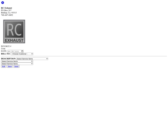 saveInvoice screenshot