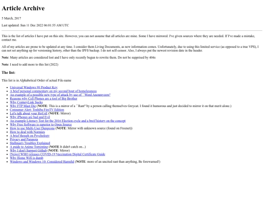 articles screenshot