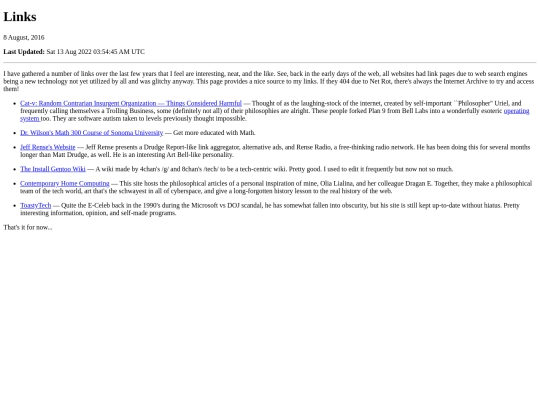 articles/links screenshot