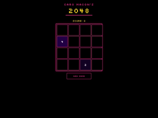 arcade/2048 screenshot