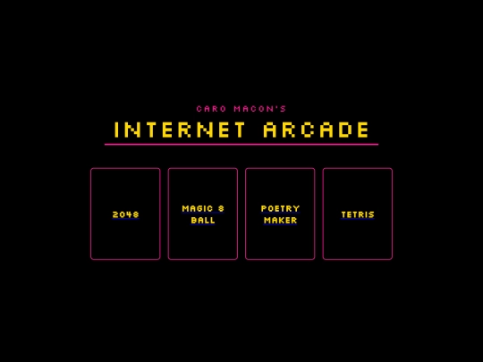 arcade/games screenshot
