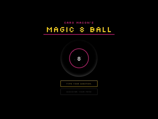 arcade/magic8ball screenshot
