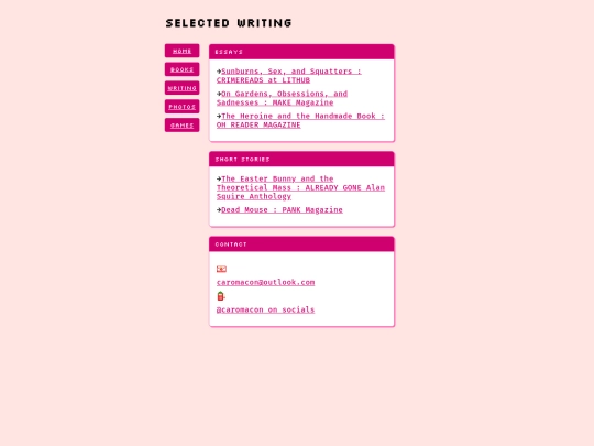 writing screenshot