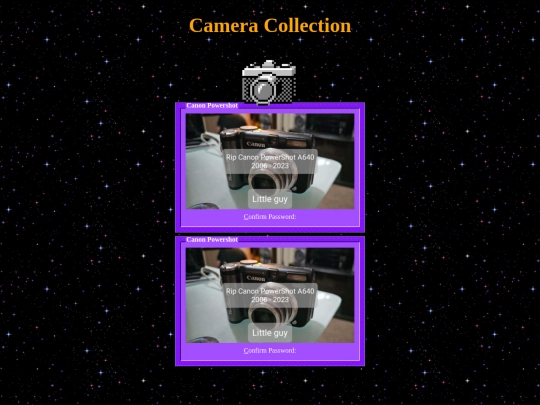 collection pages/cameras screenshot