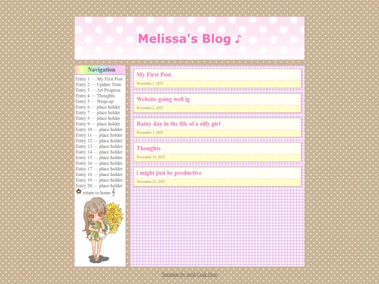 blog screenshot